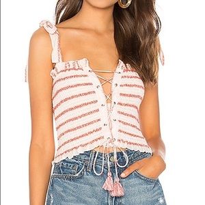 Free People Electric Love Smocked Top